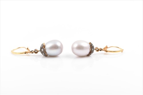 Lot 600 - A pair of 14ct yellow gold, silver gilt,...