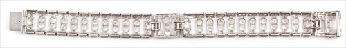 Lot 590 - Cartier, London. An Art Deco diamond bracelet...