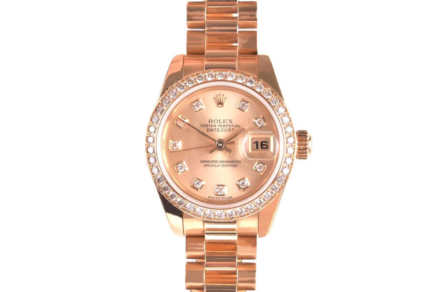 Lot 390 - A Rolex DateJust ref 179138 18ct yellow gold...