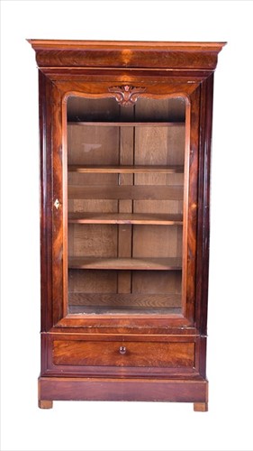 Lot 110 - A late Victorian mahogany glazed bookcase with...