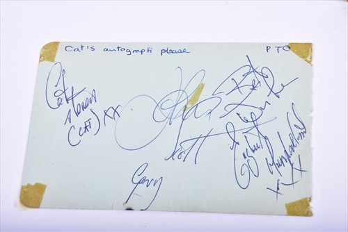 Lot 329 - Jimi Hendrix: an autograph book containing two...