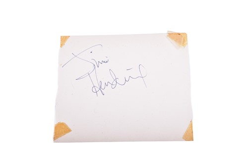 Lot 329 - Jimi Hendrix: an autograph book containing two...