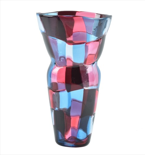 Lot 72 - A 1950s-60s Italian Venini 'Pezzato' vase...