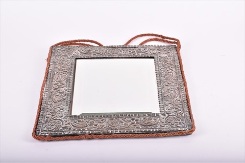 Lot 425 - A 19th century Continental white metal framed...