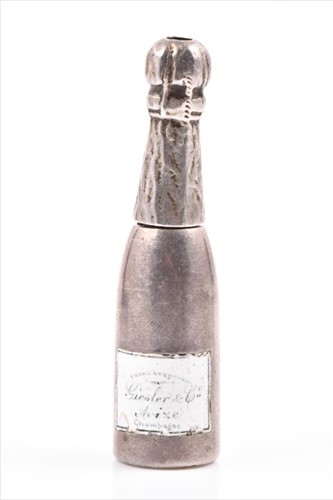 Lot 393A - A Victorian white metal propelling pencil by...