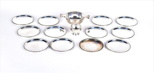 Lot 438 - A George V silver twin-handled quaicheÂ ...