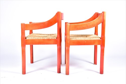 Lot 59 - A pair of Vico Magistretti mid-century elbow...