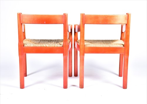 Lot 59 - A pair of Vico Magistretti mid-century elbow...