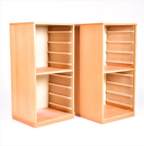 Lot 58 - A pair of contemporary eight drawer narrow...