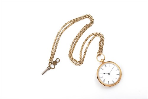 Lot 623 - An 18ct yellow gold cased pocket / fob watch...
