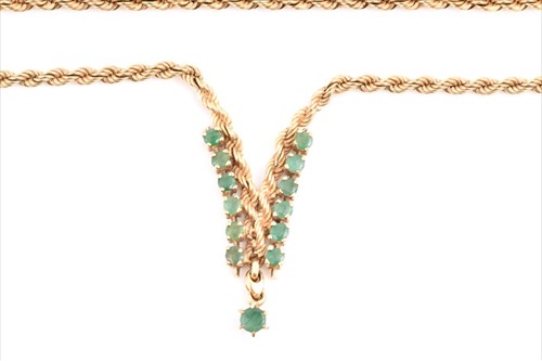Lot 652 - An 18ct yellow gold, diamond and...