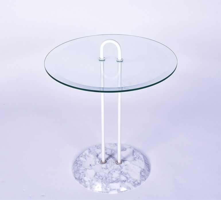 Lot 60 - A mid century modern design glass and marble...