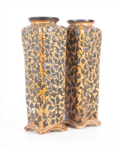Lot 236 - A pair of early 20th century Martin Brothers...