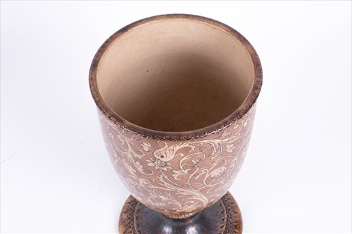 Lot 226 - A 19th century Martin Brothers stoneware oil...