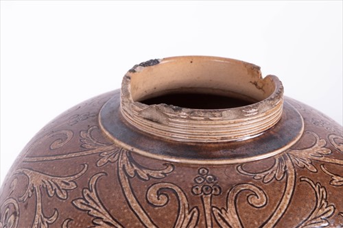 Lot 226 - A 19th century Martin Brothers stoneware oil...