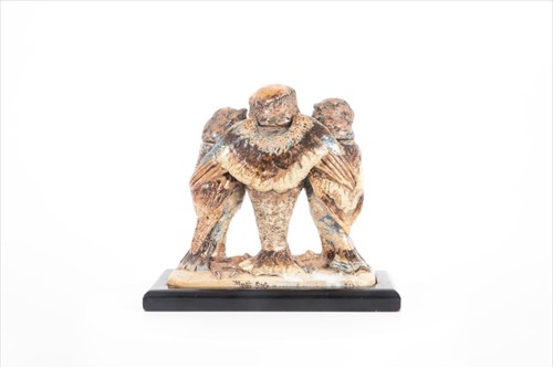 Lot 225 - An early 20th century Martin Brothers triple...