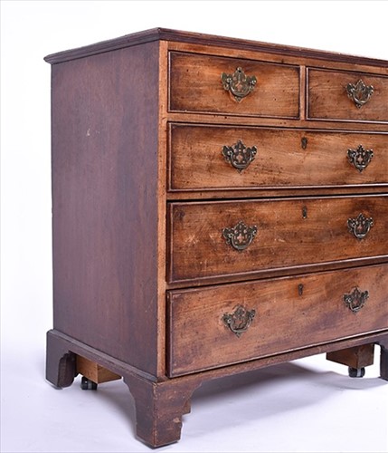 Lot 24 - A George III walnut bachelorâ€™s chestÂ  with...