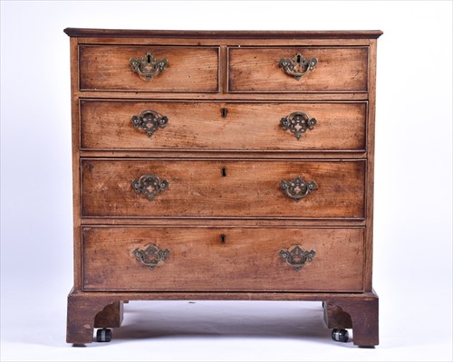 Lot 24 - A George III walnut bachelorâ€™s chestÂ  with...