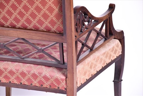 Lot 18 - Two late 19th century French mahogany...