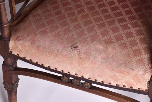Lot 18 - Two late 19th century French mahogany...