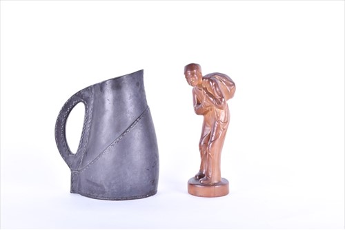 Lot 278 - A Royal Doulton faux leather style jug with...
