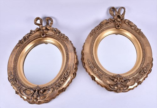 Lot 68 - A pair of late 19th/early 20th century gilt...