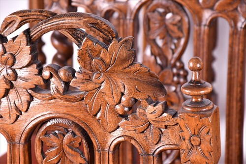 Lot 16 - A set of ten early 20th century oak Carolean...