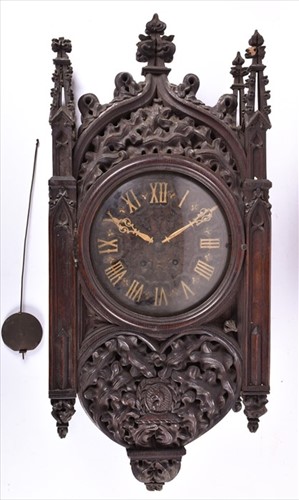 Lot 373 - A late 19th century large Gothic revival...