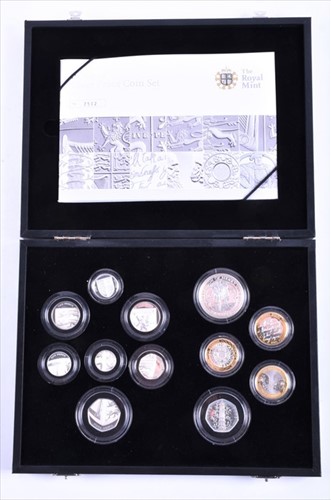 Lot 404 - A Royal Mint 2009 UK Silver Proof Coin Set in...