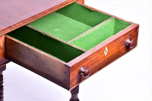 Lot 28 - A Victorian mahogany Pembroke table with...