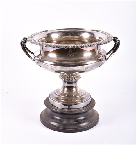 Lot 444 - A large Edwardian silver presentation rose...