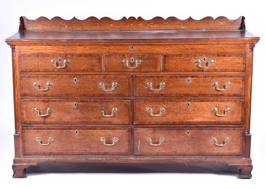 Lot 30 - A 19th century oak converted housekeeper's...