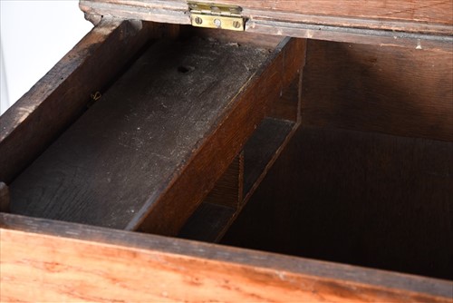 Lot 30 - A 19th century oak converted housekeeper's...