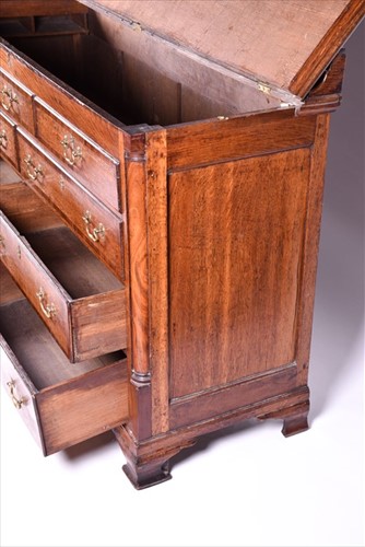 Lot 30 - A 19th century oak converted housekeeper's...