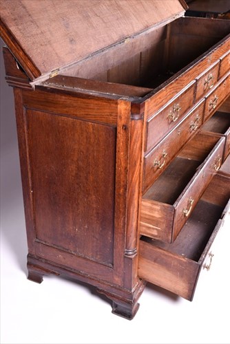 Lot 30 - A 19th century oak converted housekeeper's...