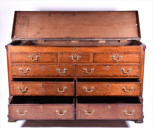 Lot 30 - A 19th century oak converted housekeeper's...