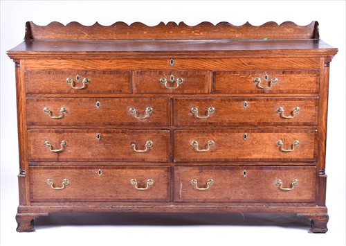 Lot 30 - A 19th century oak converted housekeeper's...