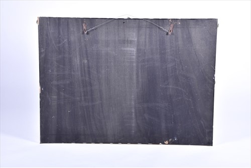 Lot 63 - A large rectangular Italian wall mirror with...