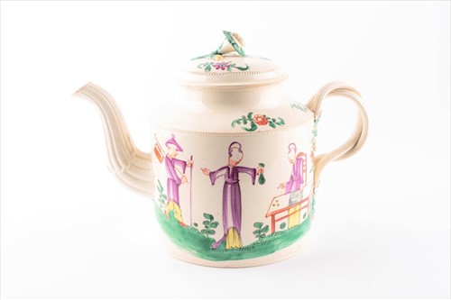 Lot 179 - A late 18th century Staffordshire creamware...