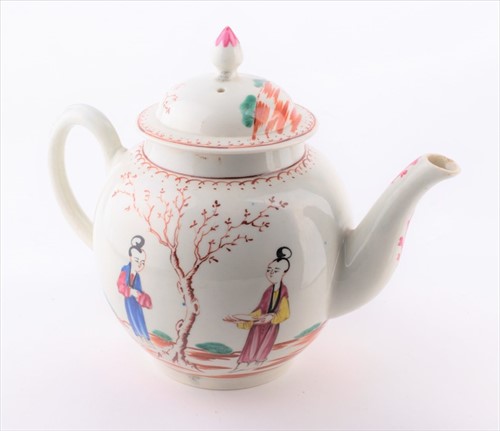 Lot 180 - A late 18th century Liverpool porcelain bullet...