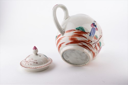 Lot 180 - A late 18th century Liverpool porcelain bullet...