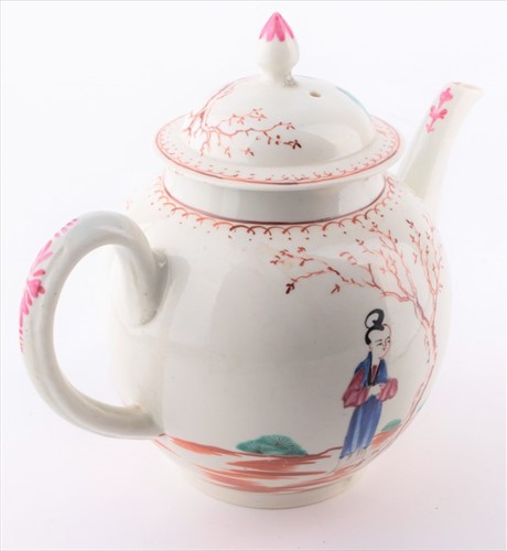 Lot 180 - A late 18th century Liverpool porcelain bullet...