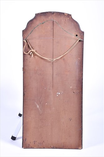 Lot 65 - A Queen Anne walnut mirror with moulded border...