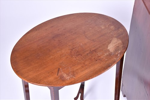 Lot 15 - A George III mahogany commode with twin...