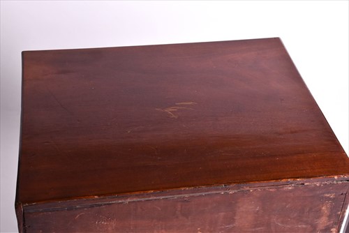 Lot 15 - A George III mahogany commode with twin...