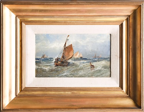 Lot 111 - Edwin Hayes R.I (1820-1904) British 'Fishing...
