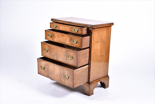 Lot 3 - A Georgian style mahogany flip-top bachelor's...