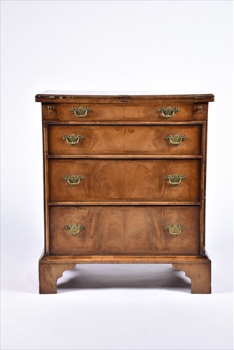 Lot 3 - A Georgian style mahogany flip-top bachelor's...