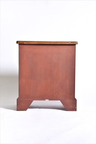 Lot 3 - A Georgian style mahogany flip-top bachelor's...