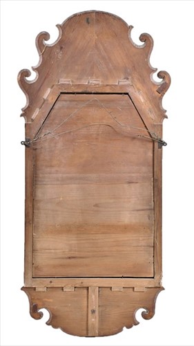 Lot 66 - A Queen Anne style Chinoiserie lacquer mirror...